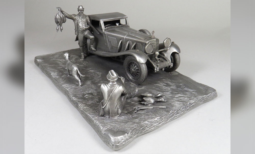 Sculpture: Mercedes-Benz SSK the franklin mint