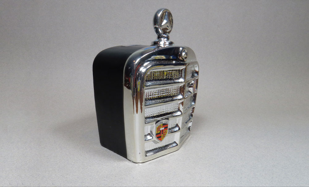 Vintage Mercedes-Benz Ceramic Coin Bank